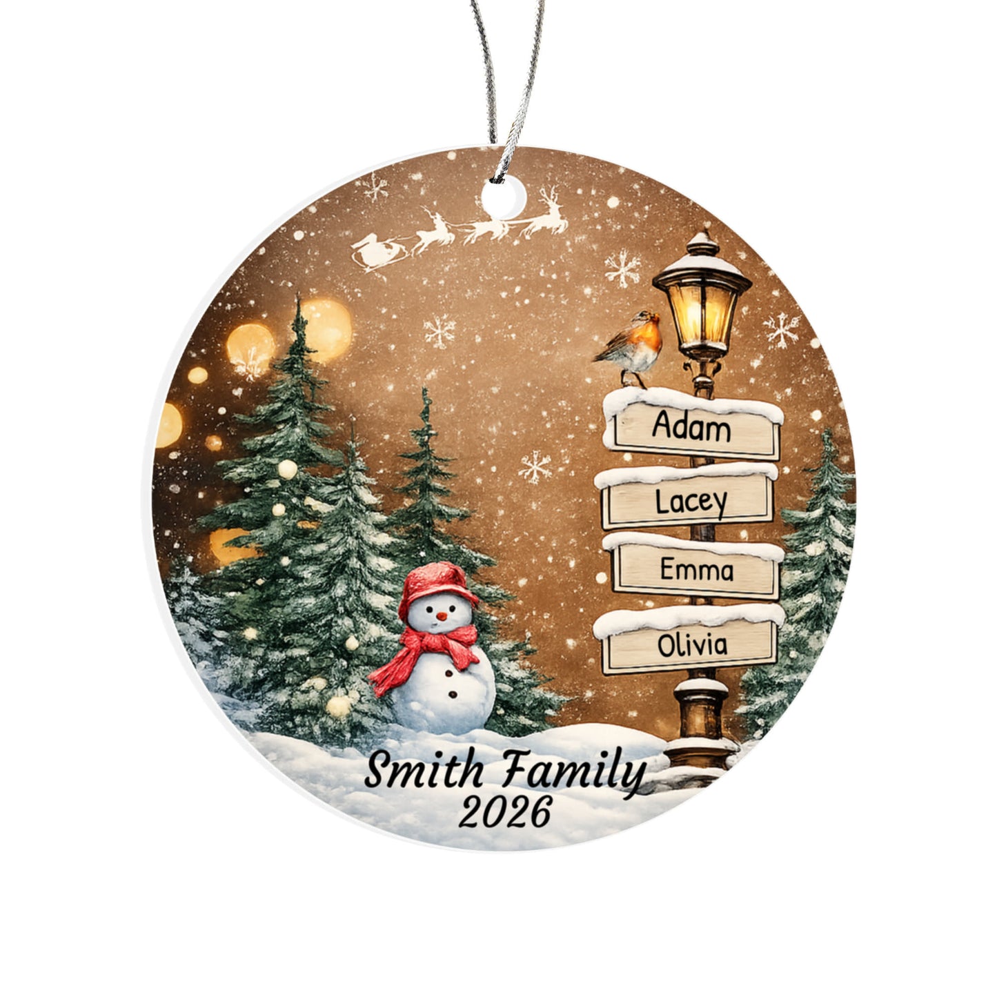 Acrylic Circle Ornament