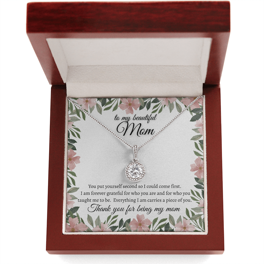 Forever Grateful Mom Necklace Meaningful Jewelry Gift Idea