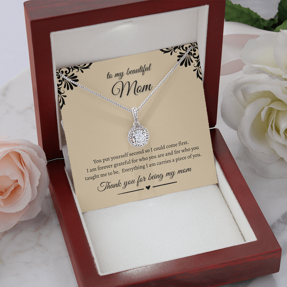 Heartfelt Gift For Mom Sparkling Eternal Hope Necklace