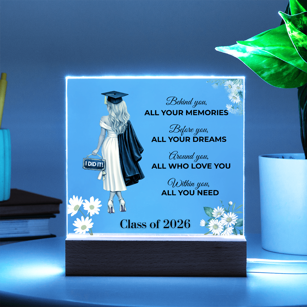 Class of 2026 Graduation Keepsake Acrylic Plaque