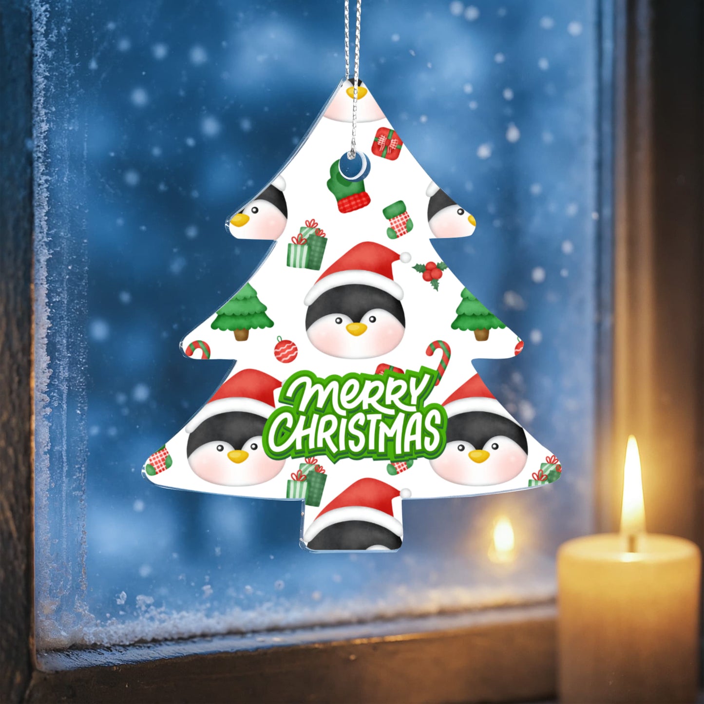 Cute Penguin Christmas Tree Ornament Holiday Keepsake Gift