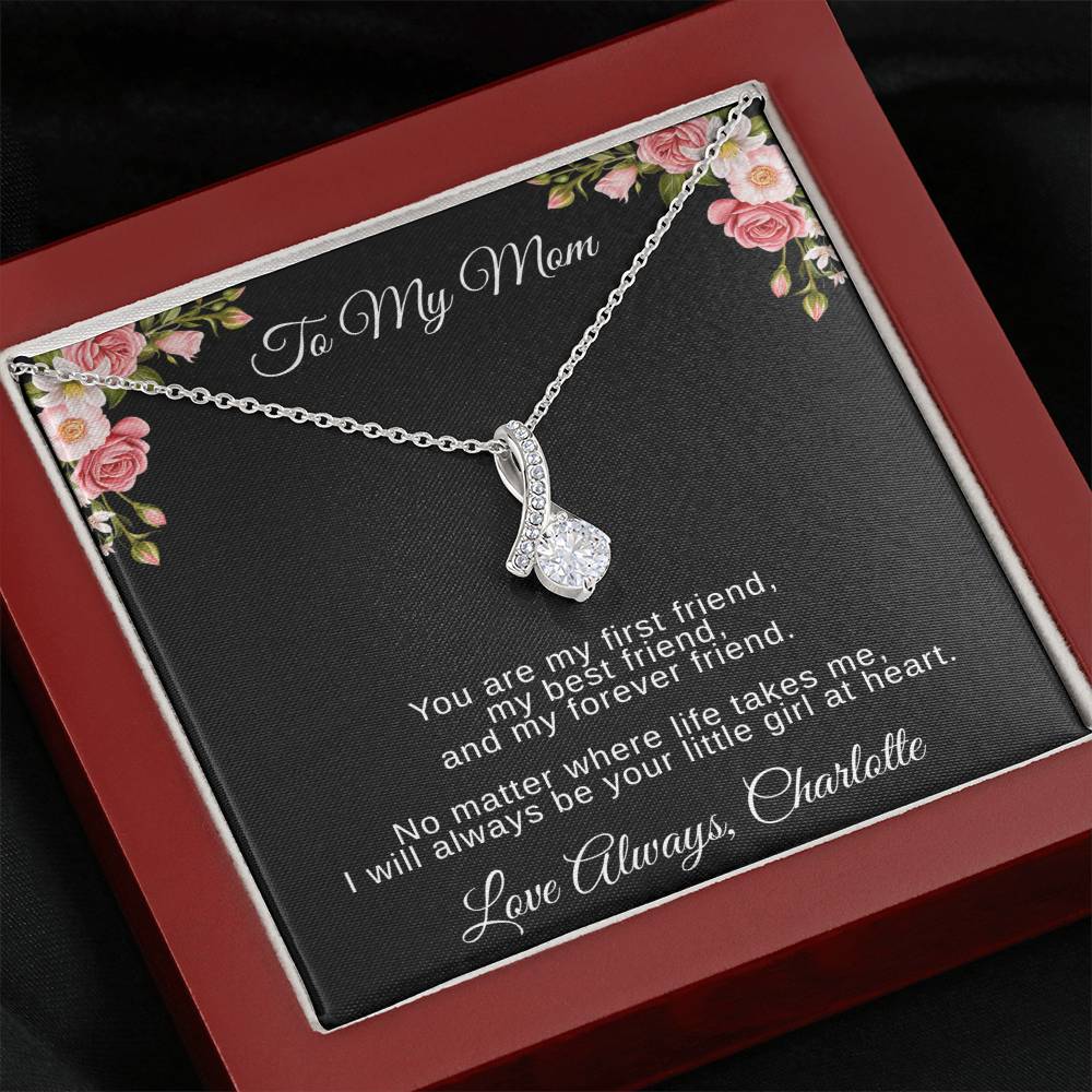 Mother’s Day Necklace Gift – Personalized Message Card for Mom