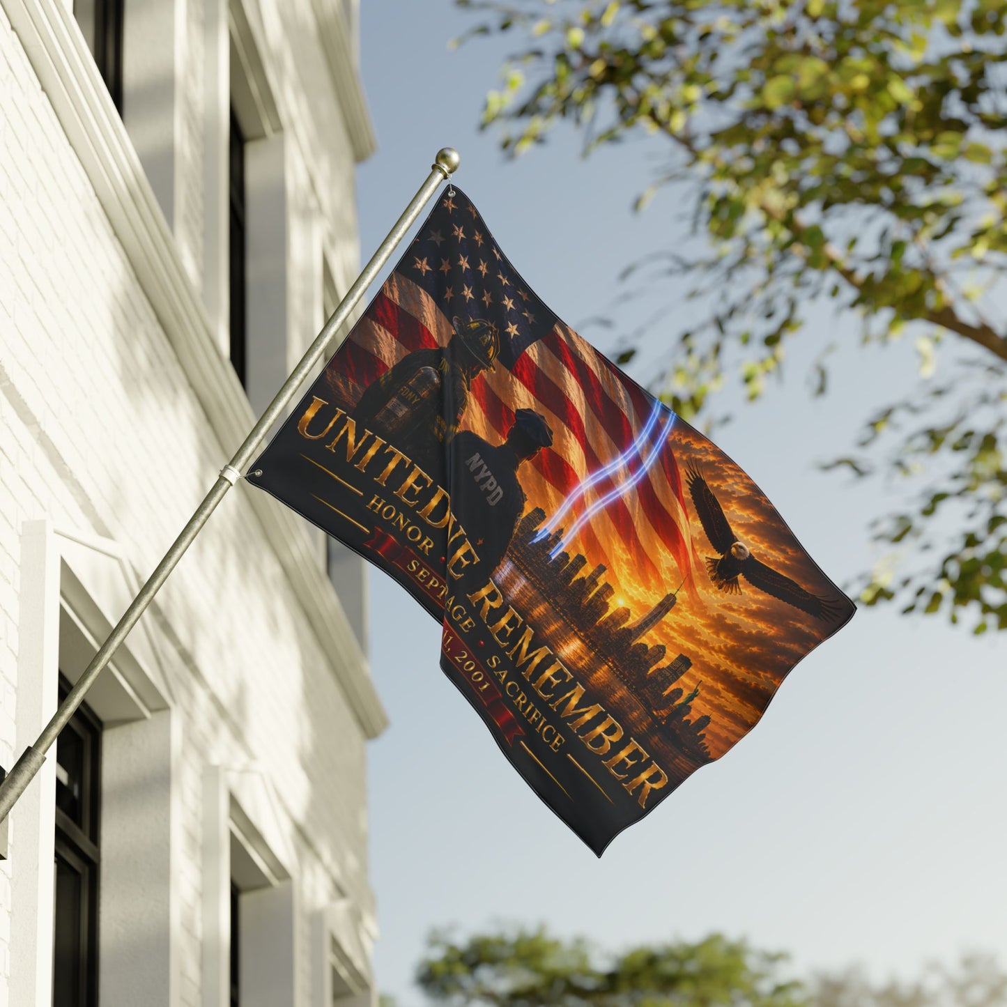 United We Remember Flag