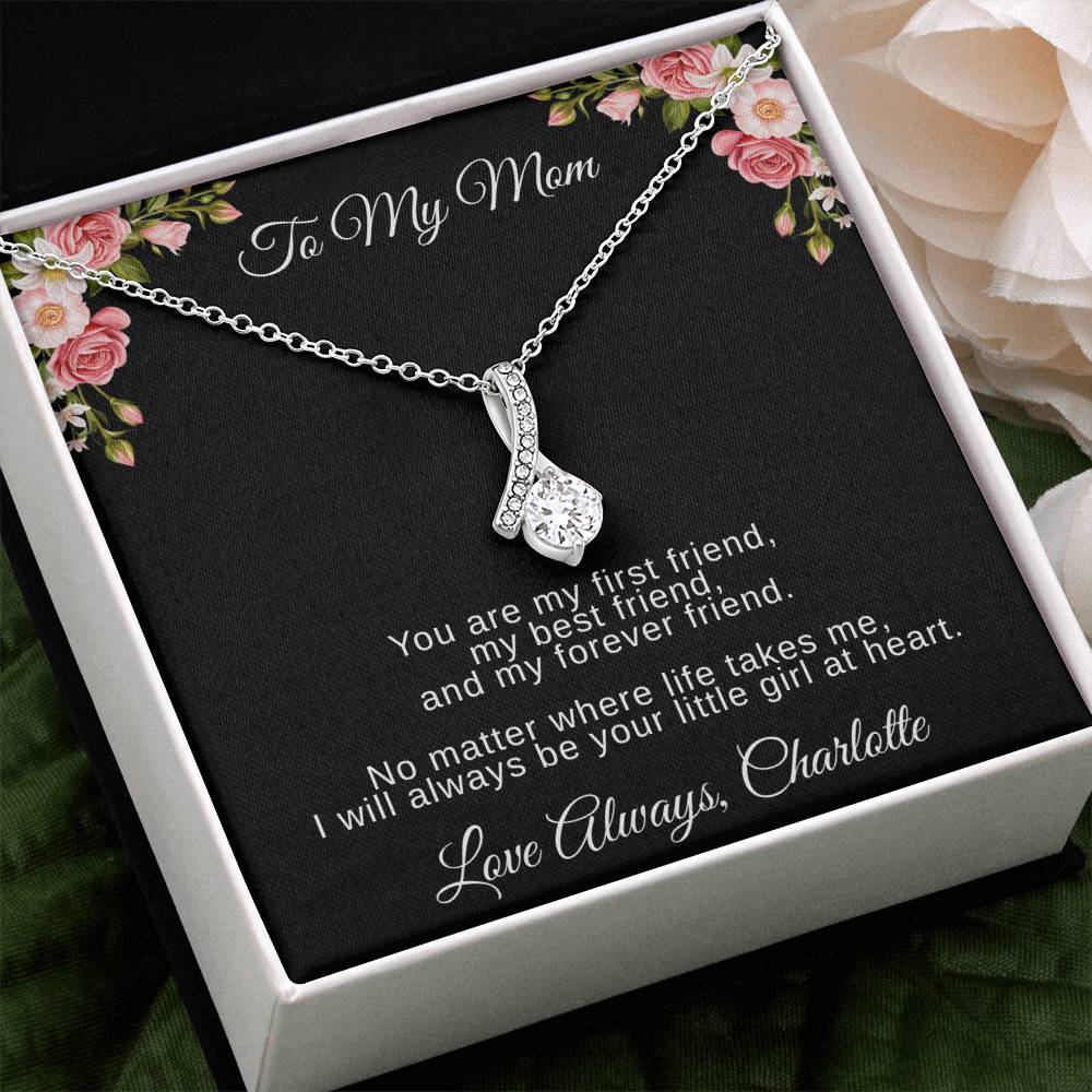 Mother’s Day Necklace Gift – Personalized Message Card for Mom