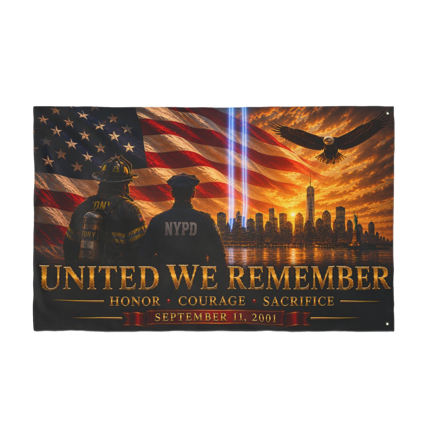 United We Remember Flag