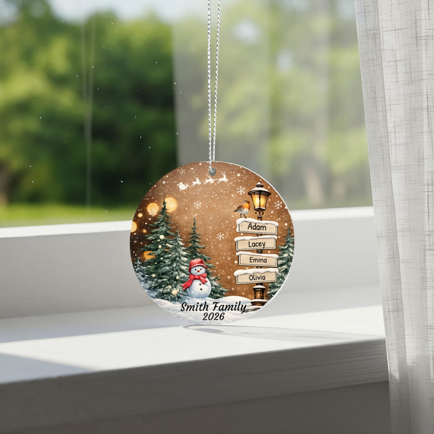 Acrylic Circle Ornament