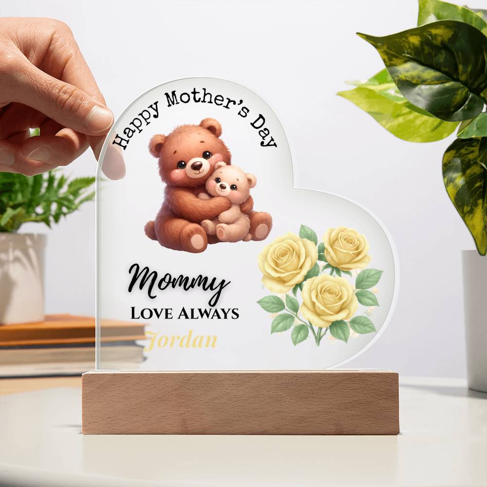 Personalized Mother’s Day Acrylic Heart Keepsake