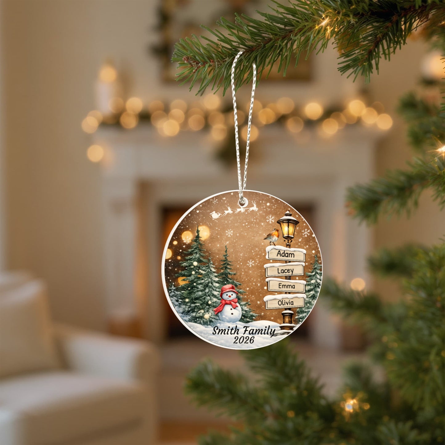 Acrylic Circle Ornament