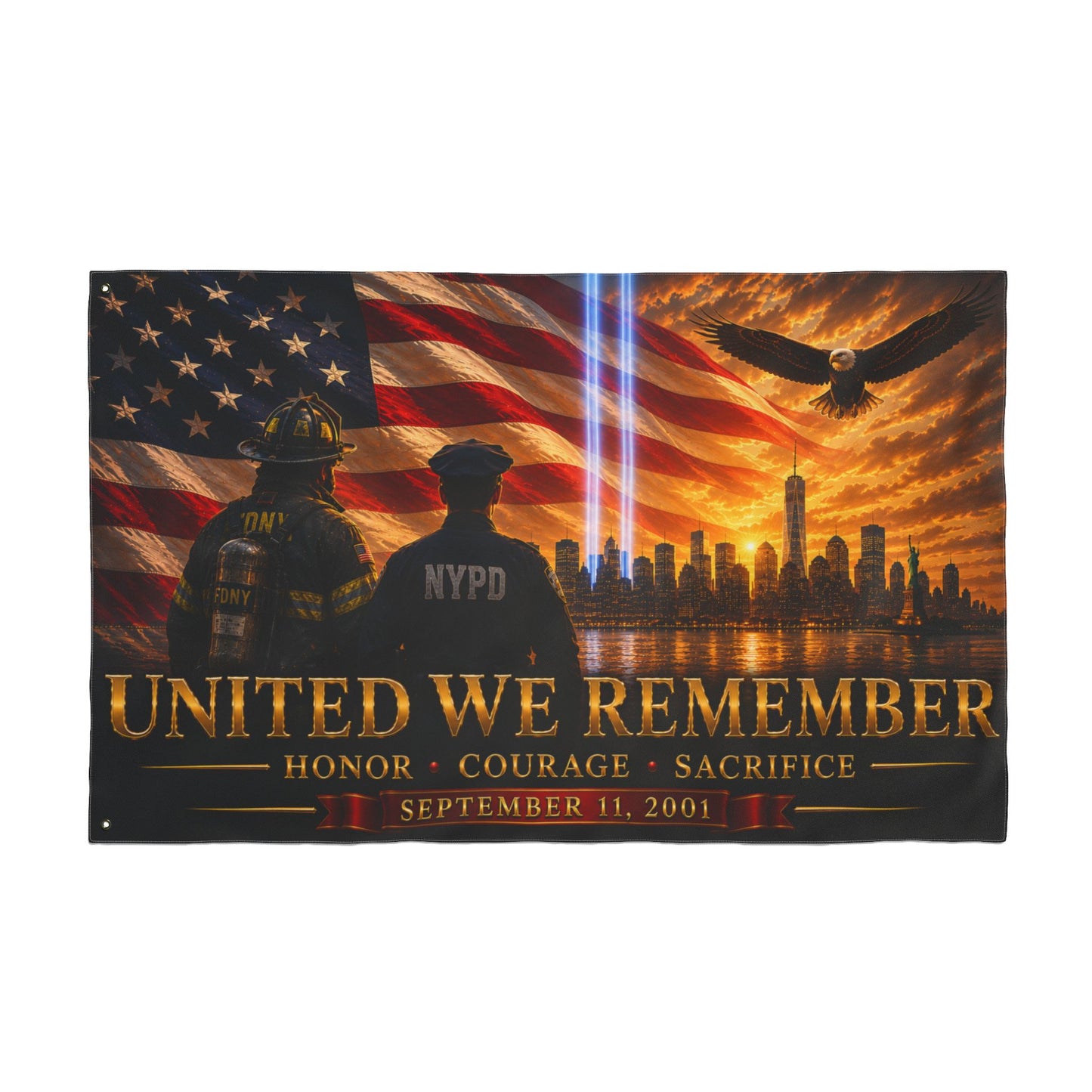 United We Remember Flag