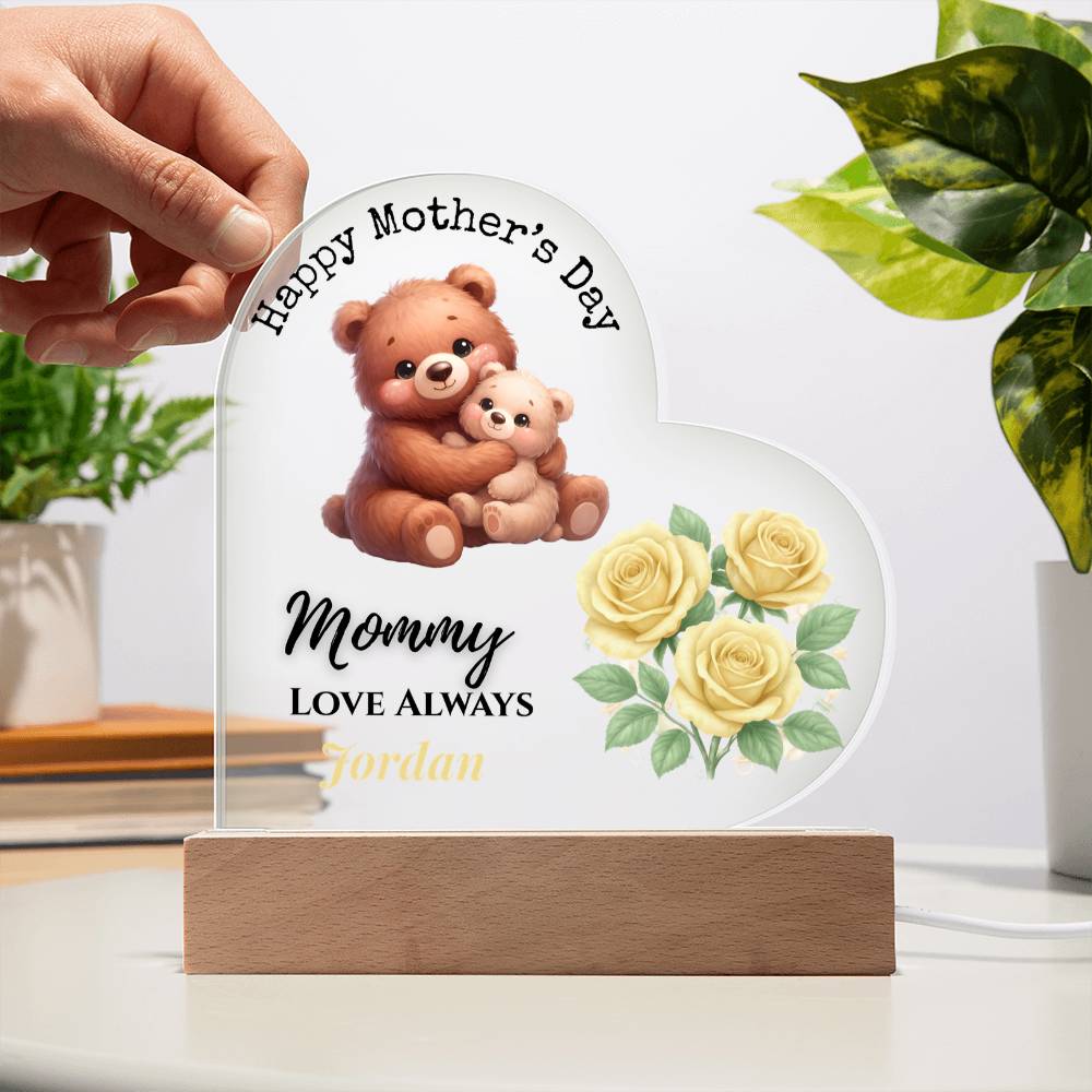 Personalized Mother’s Day Acrylic Heart Keepsake