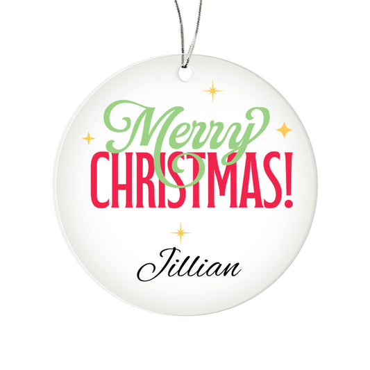 Acrylic Circle Ornament