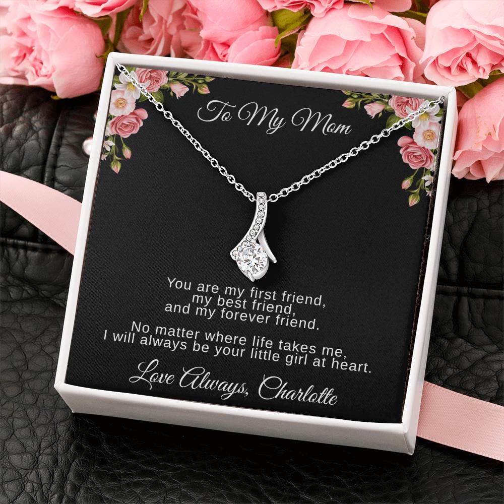 Mother’s Day Necklace Gift – Personalized Message Card for Mom