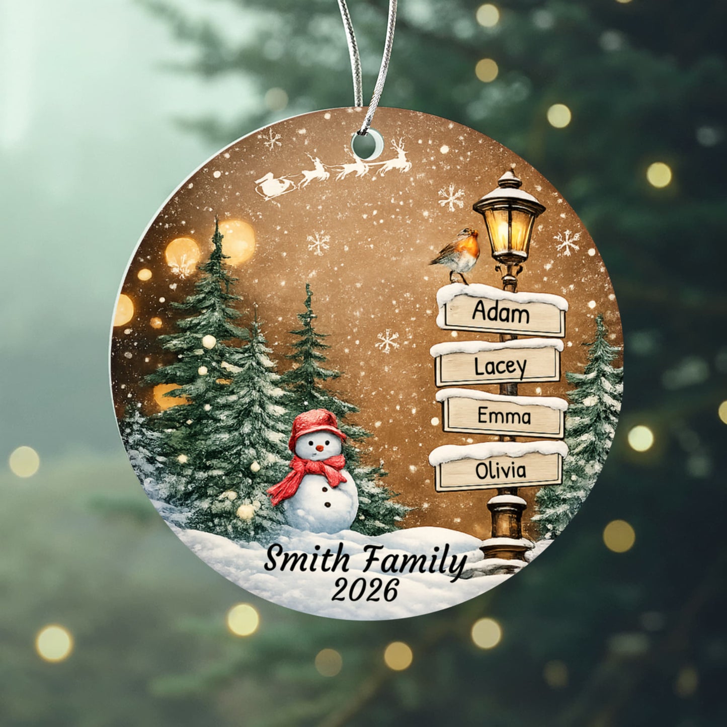 Acrylic Circle Ornament