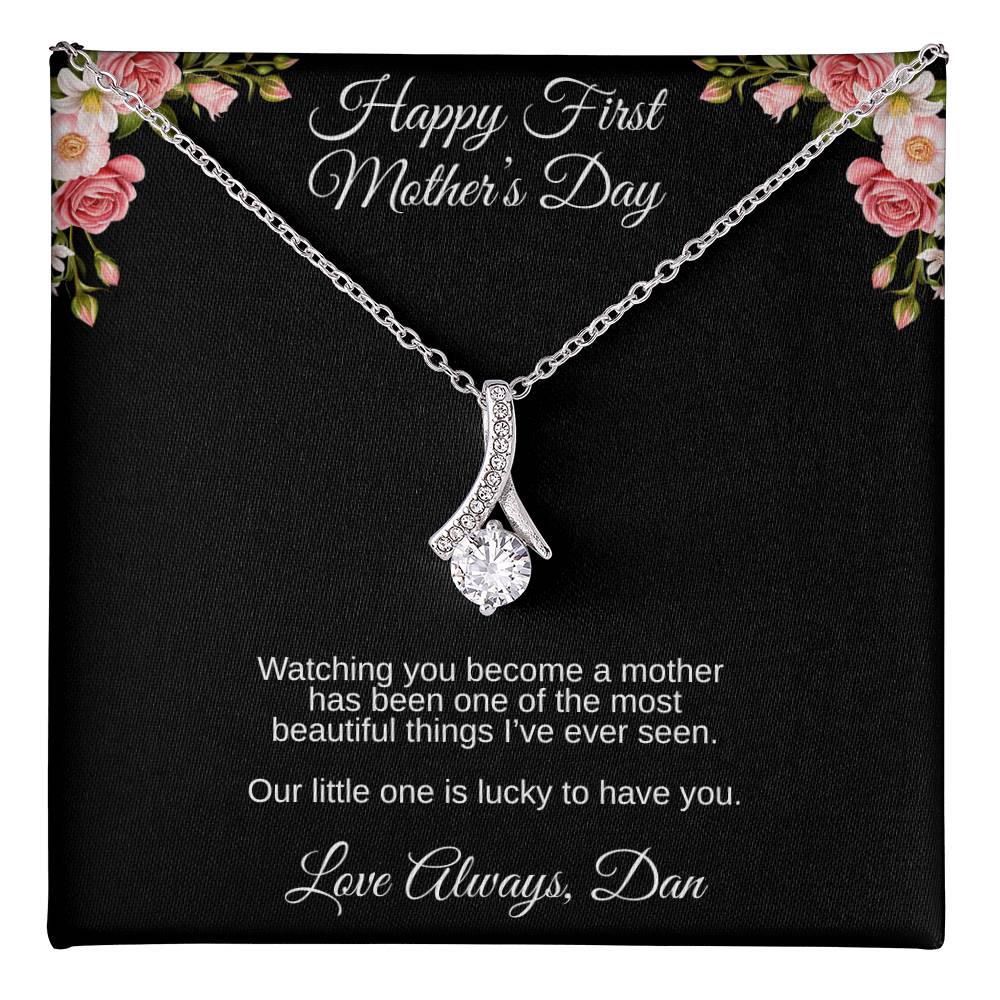 Mother’s Day Necklace Gift – Personalized Message Card for Mom