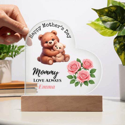 Personalized Mother’s Day Acrylic Heart Keepsake