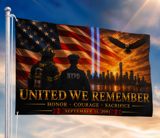 United We Remember Flag