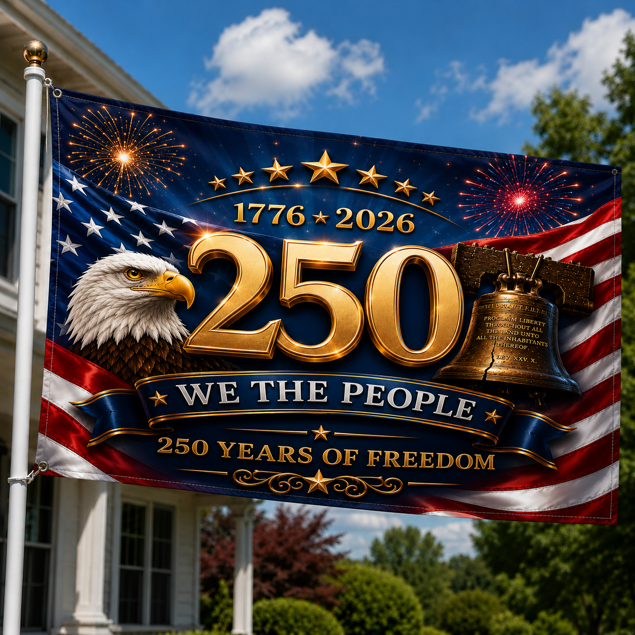 250th Anniversary Patriotic Flag  "We The People"