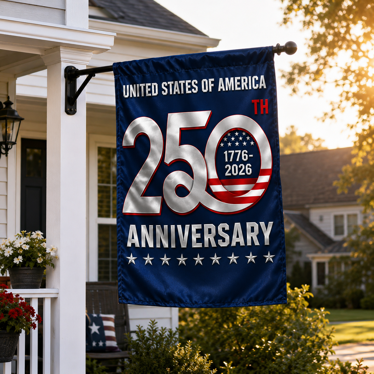 250th United States Anniversary Outdoor Flag — 1776–2026 Celebration Flag