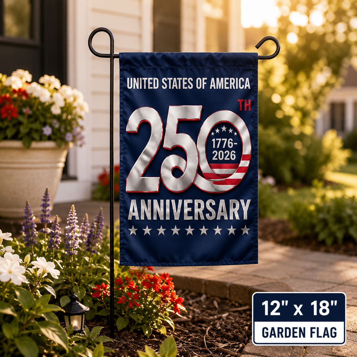250th United States Anniversary Outdoor Flag — 1776–2026 Celebration Flag