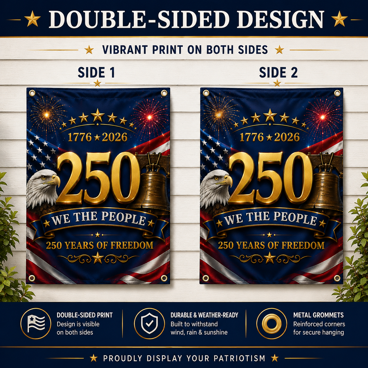250th Anniversary Patriotic Flag  "We The People"