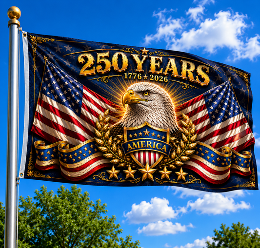 Majestic Eagle Patriotic Flag For America’s 250th Anniversary