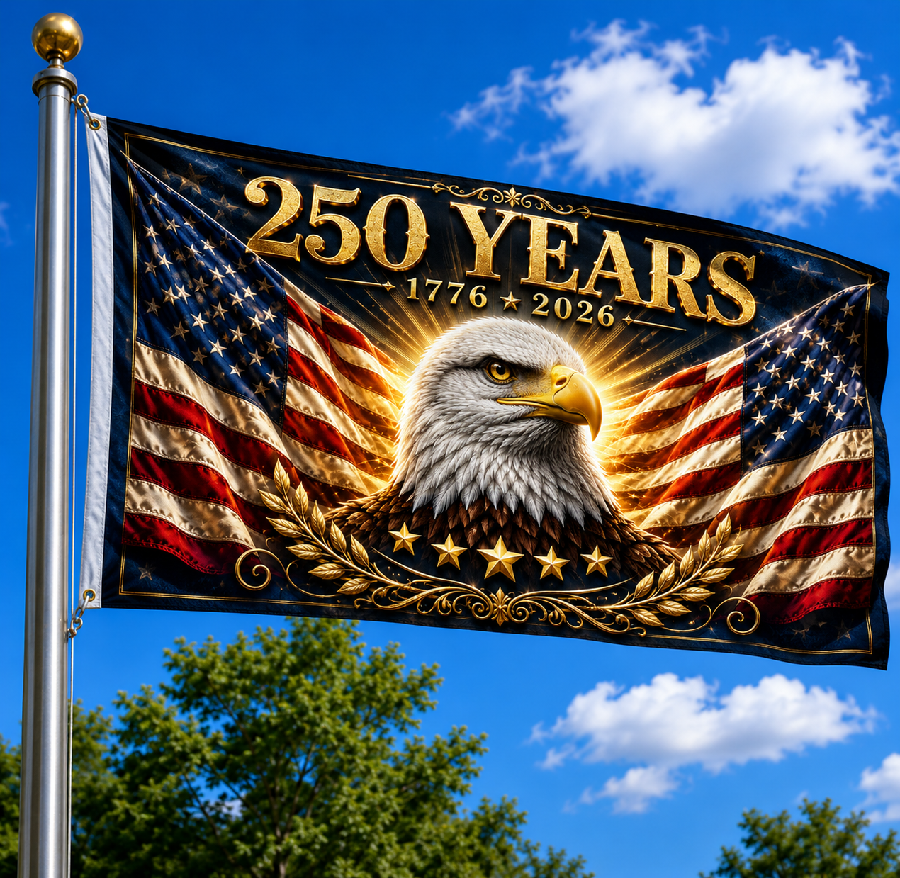 Proud American Legacy 250th Anniversary Double-Sided Flag