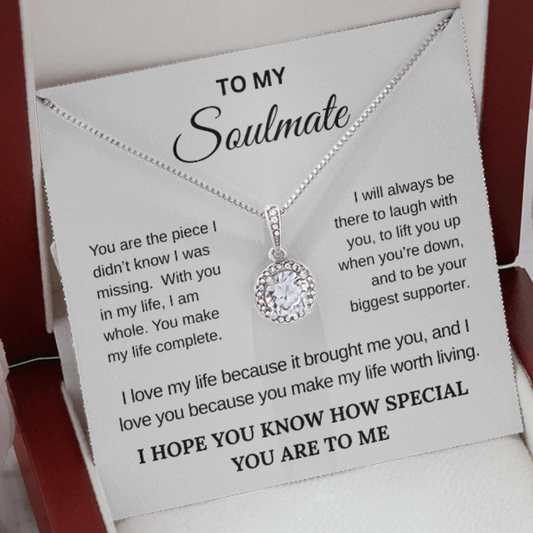To My Soulmate: You Are My Everything Necklace