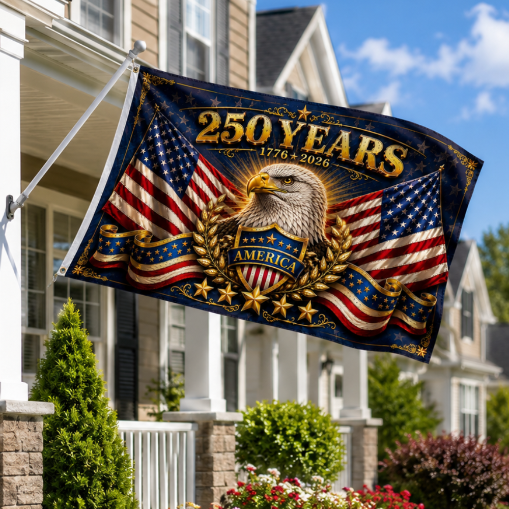 Majestic Eagle Patriotic Flag For America’s 250th Anniversary