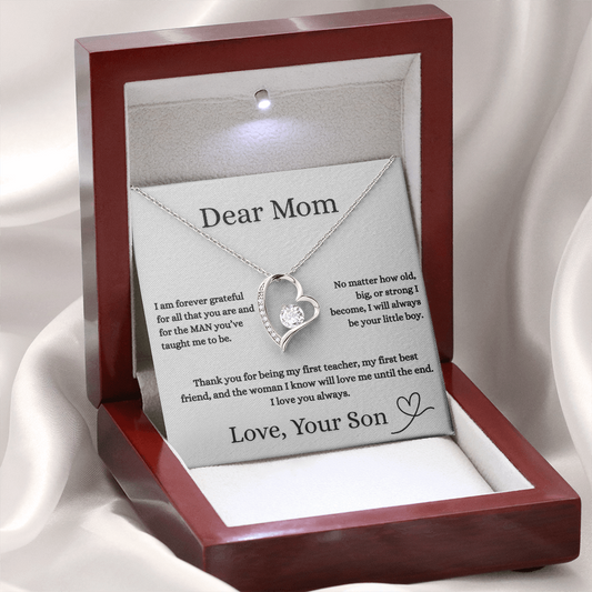 Dear Mom Love Necklace Gift From Your Son