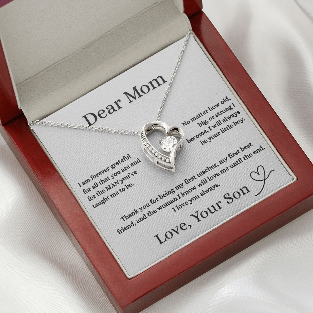 Dear Mom Love Necklace Gift From Your Son