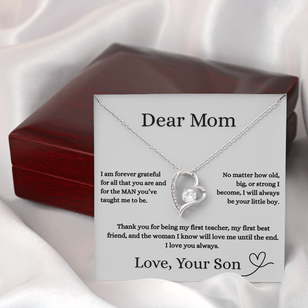 Dear Mom Love Necklace Gift From Your Son