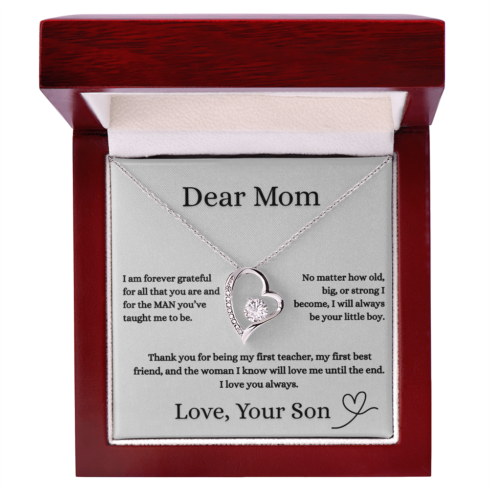 Dear Mom Love Necklace Gift From Your Son