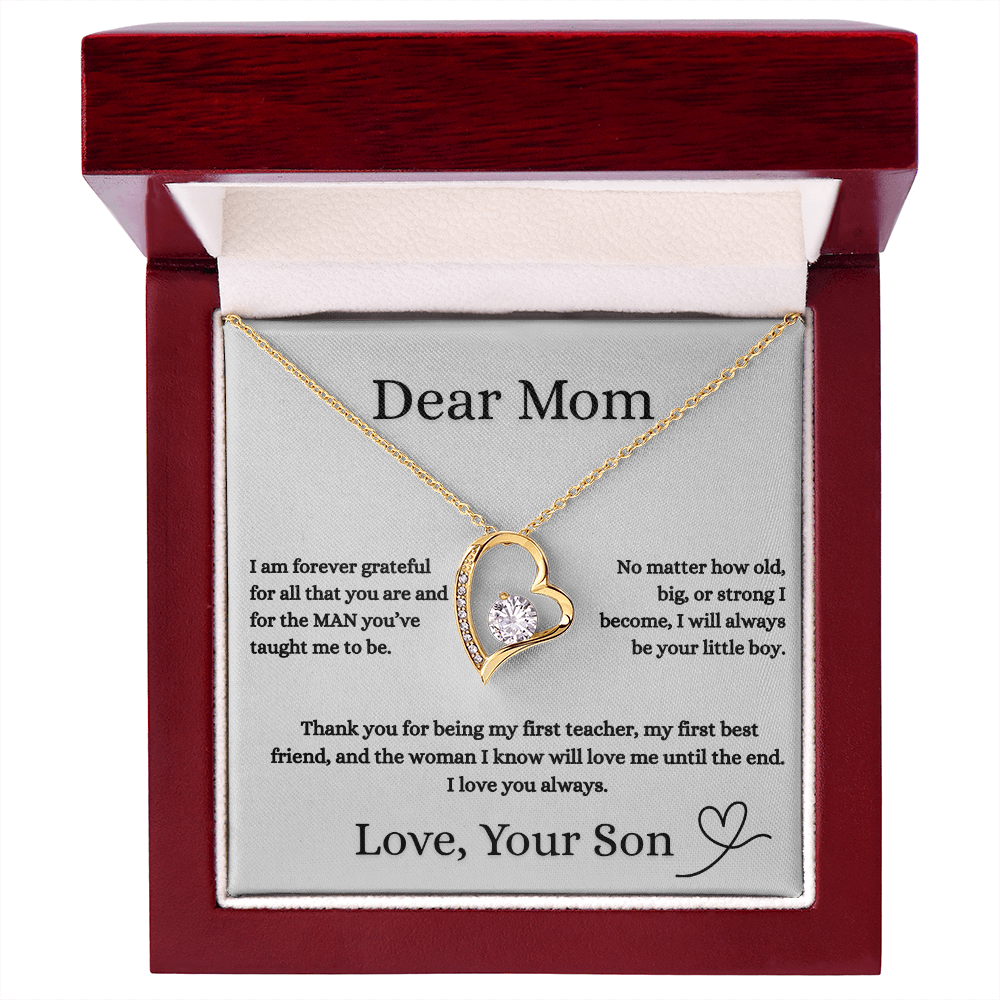 Dear Mom Love Necklace Gift From Your Son