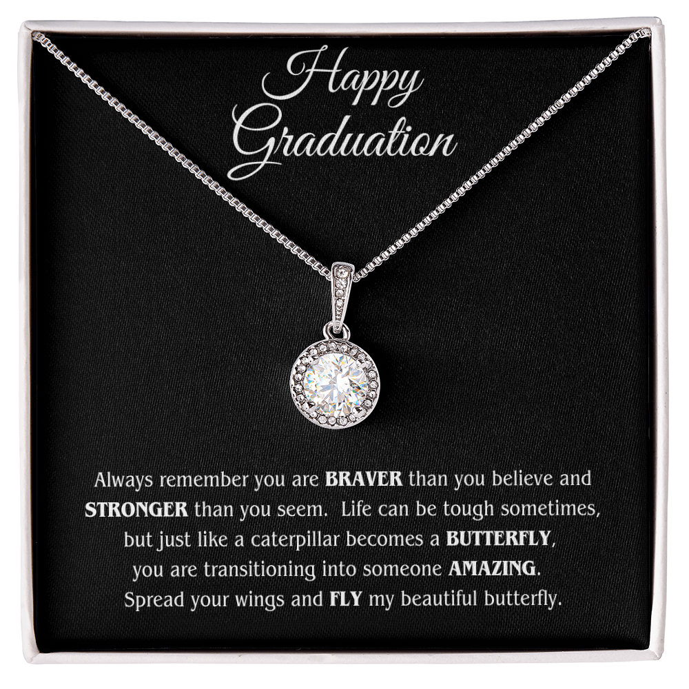 Graduation Gift Necklace For Daughter From Mom With Love