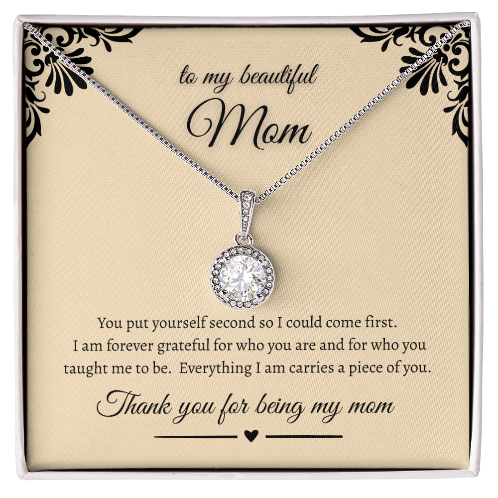 Heartfelt Gift For Mom Sparkling Eternal Hope Necklace