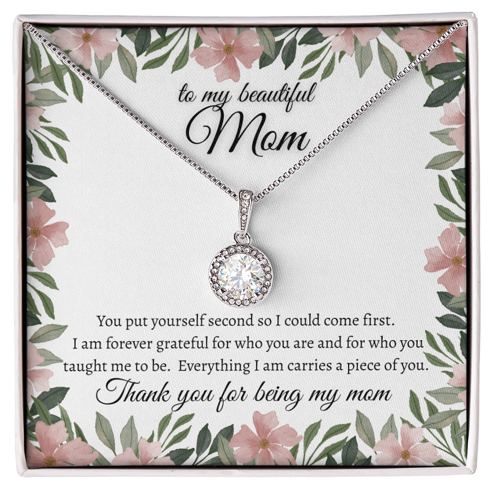 Forever Grateful Mom Necklace Meaningful Jewelry Gift Idea