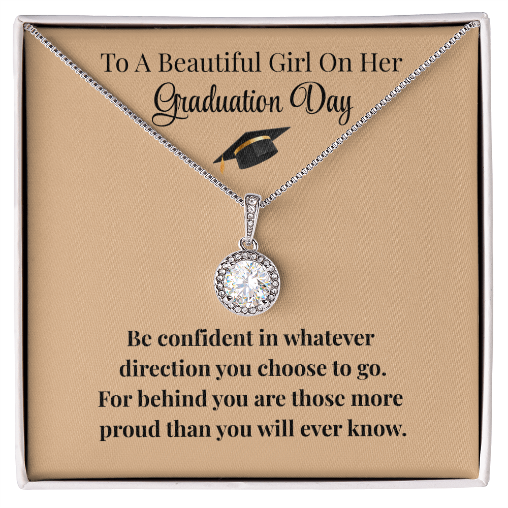 Beautiful Girl Graduation Necklace Gift Encouragement Love Keepsake