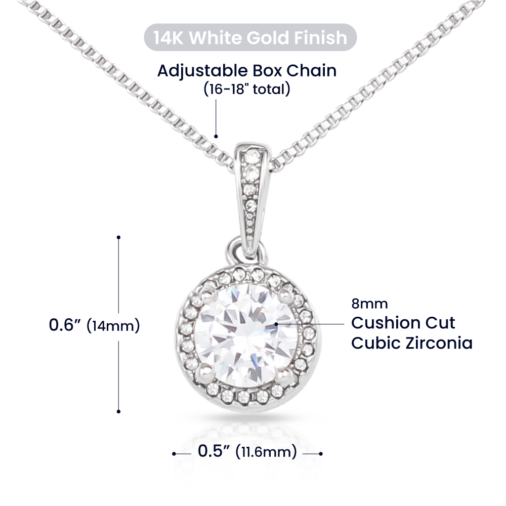 To My Beautiful Mom Eternal Hope Necklace Gift