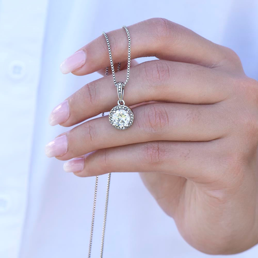 To My Beautiful Mom Eternal Hope Necklace Gift