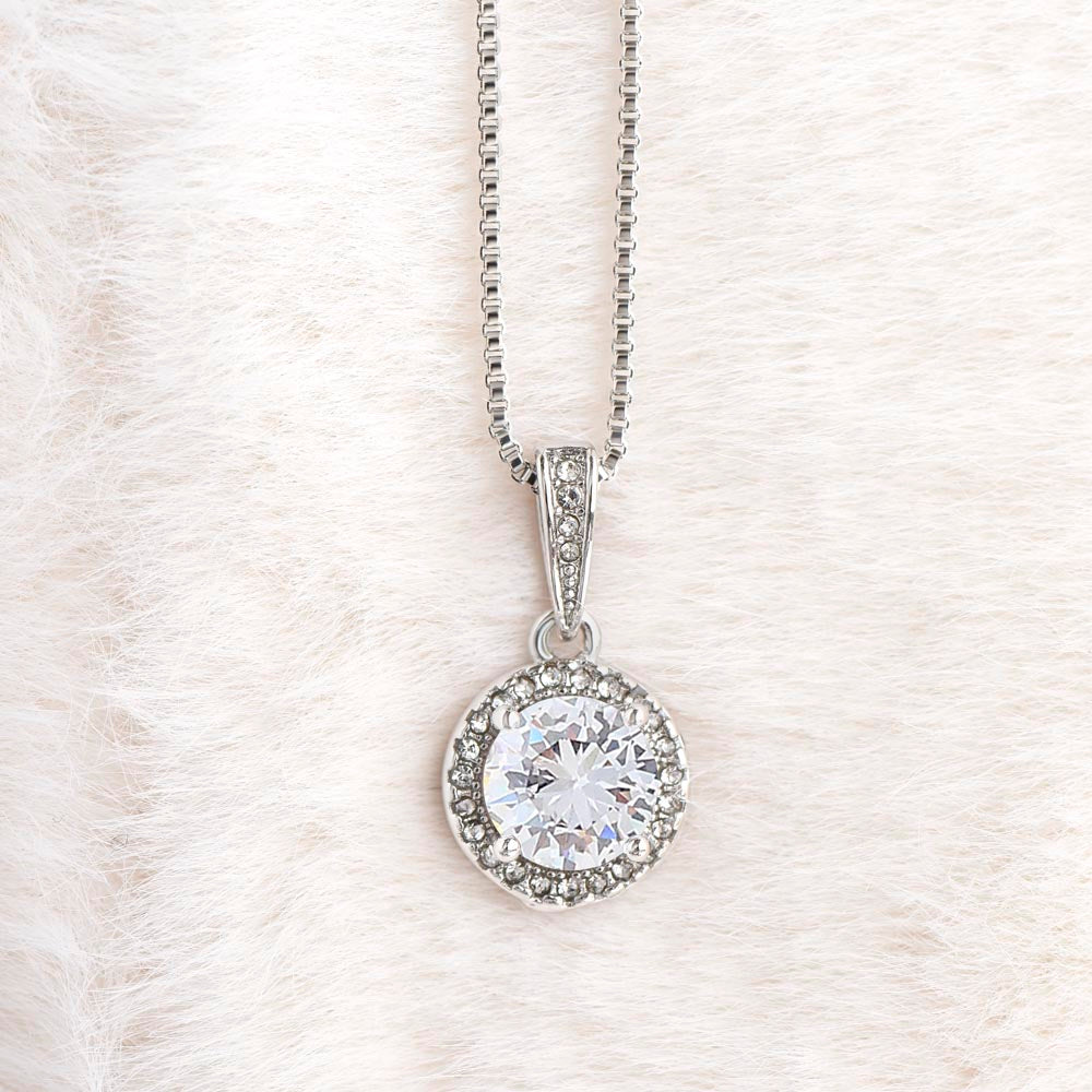 Elegant Mother Gift Eternal Hope Necklace With Message