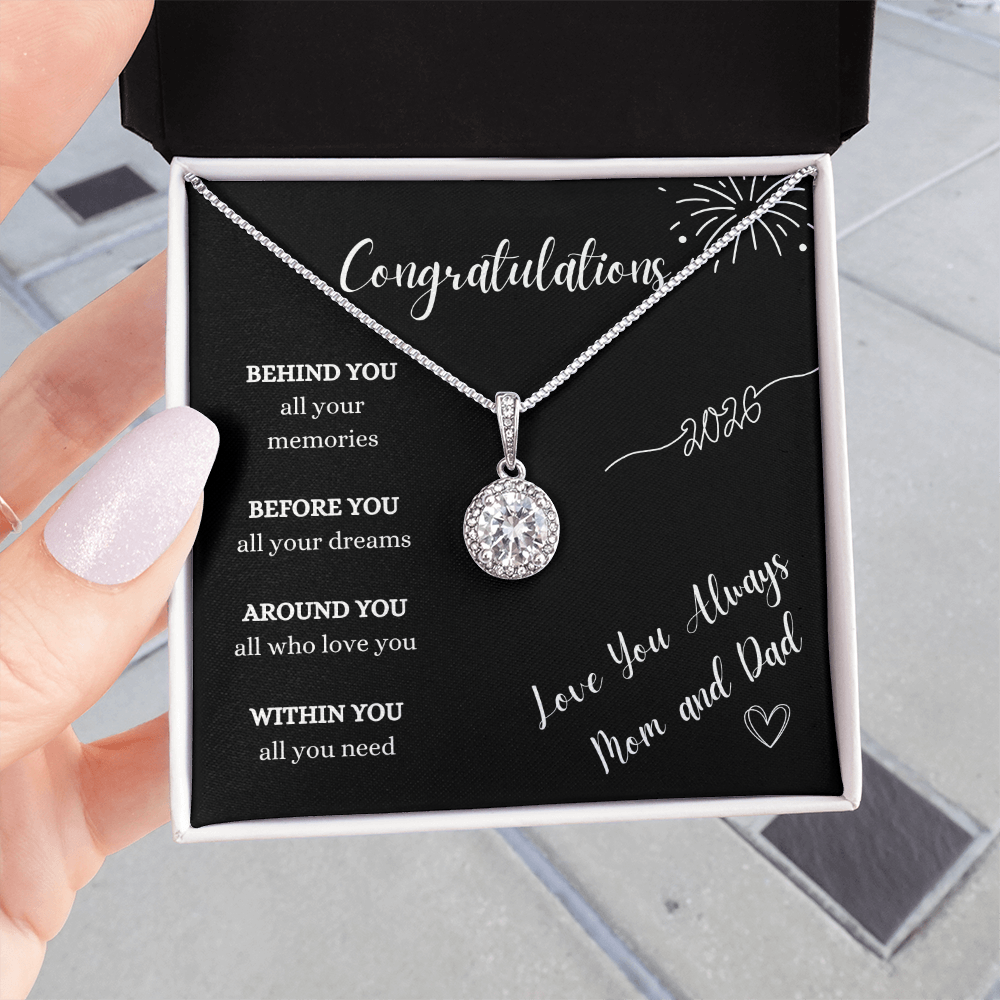 Graduation Gift Necklace From Mom and Dad