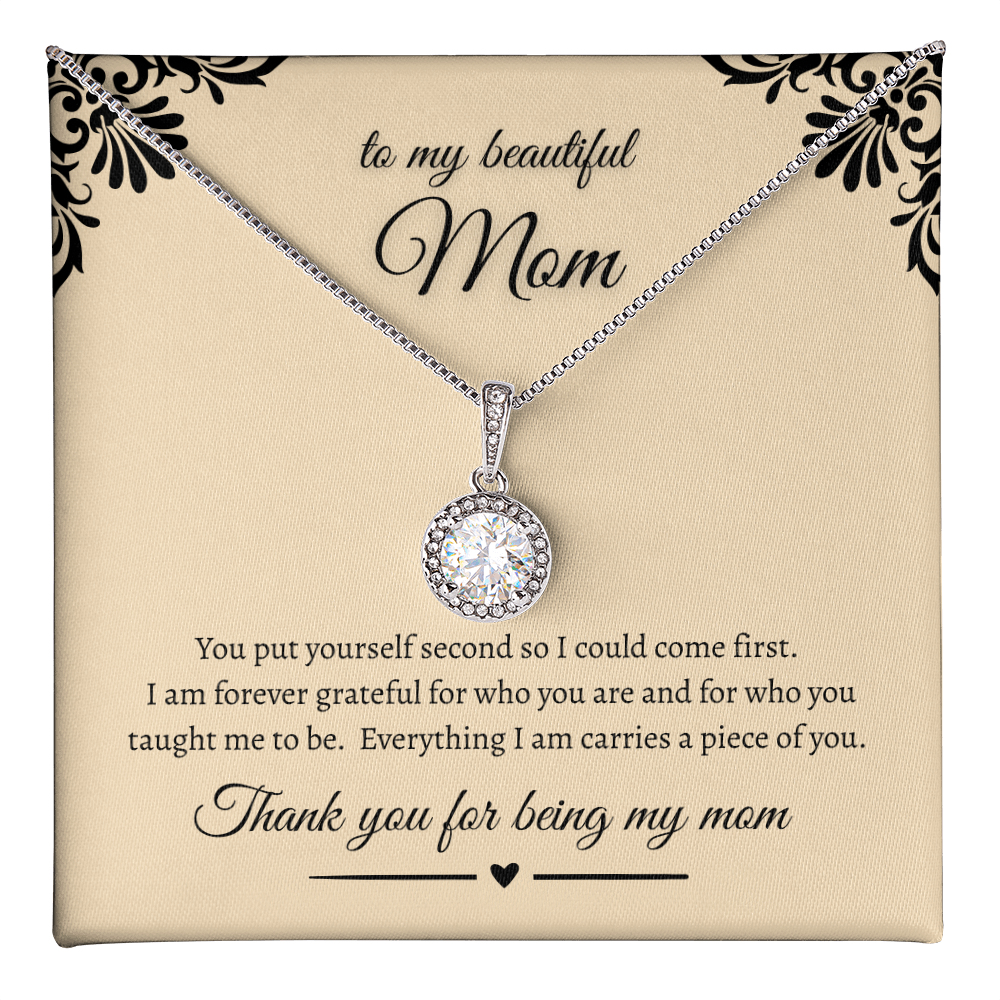 Heartfelt Gift For Mom Sparkling Eternal Hope Necklace