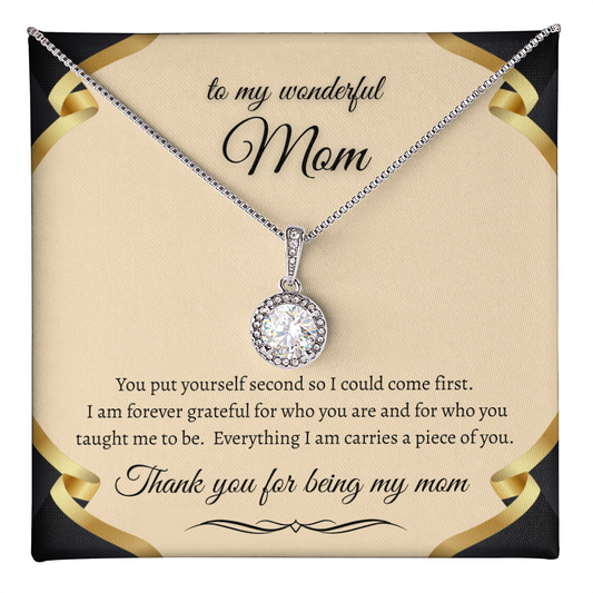 Timeless Mom Necklace Gift Symbol Of Love And Gratitude