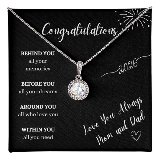 Graduation Gift Necklace From Mom and Dad