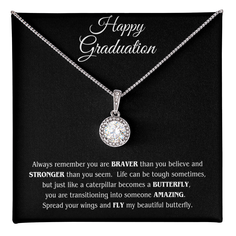 Graduation Gift Necklace For Daughter From Mom With Love