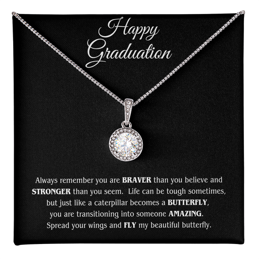 Graduation Gift Necklace For Daughter From Mom With Love