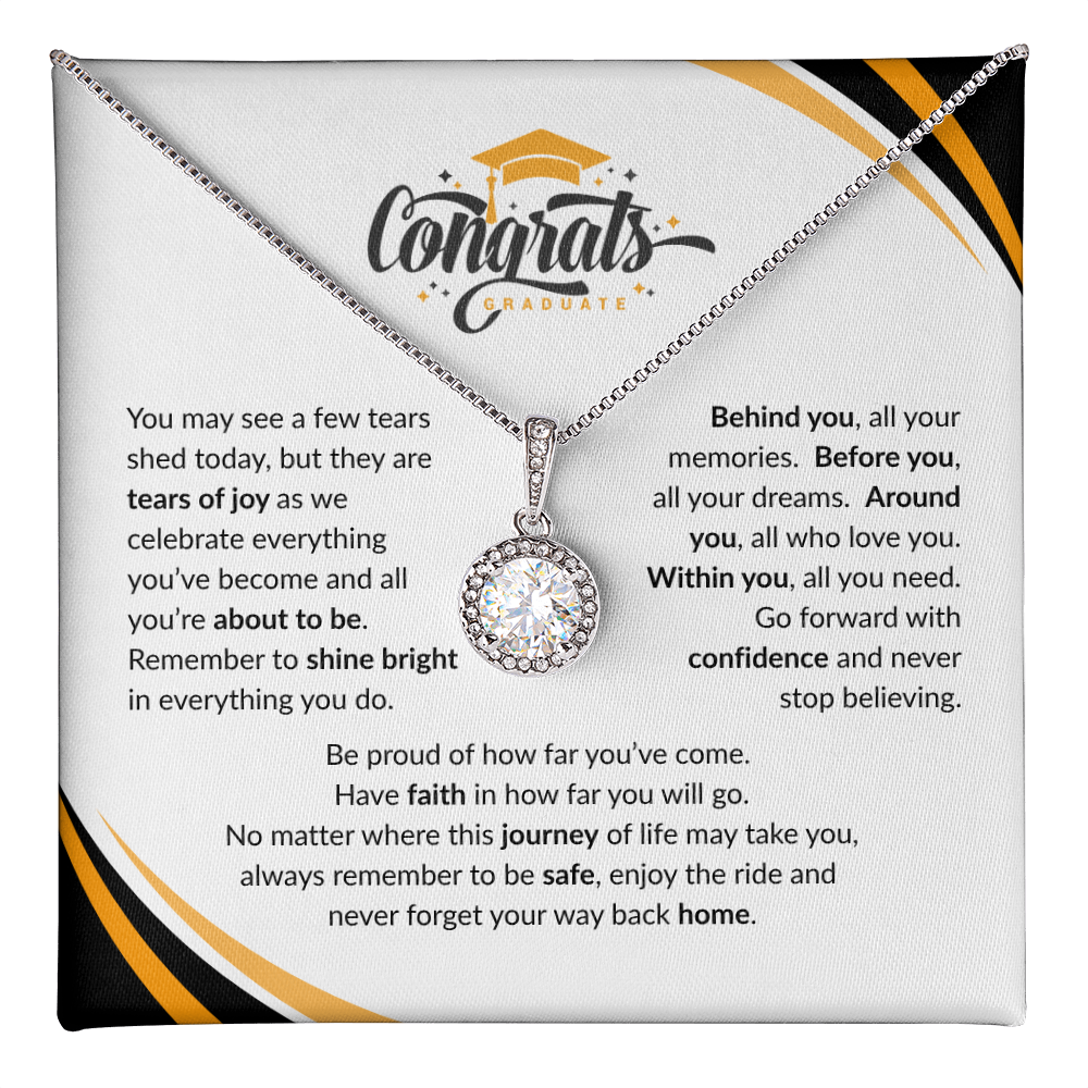 Graduation Gift Necklace Inspirational Message For Her Keepsake