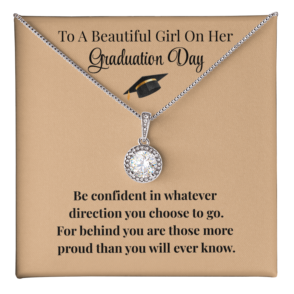 Beautiful Girl Graduation Necklace Gift Encouragement Love Keepsake