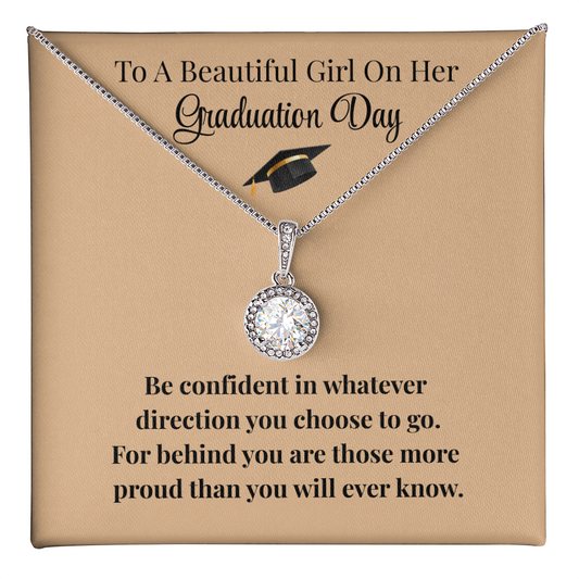 Beautiful Girl Graduation Necklace Gift Encouragement Love Keepsake