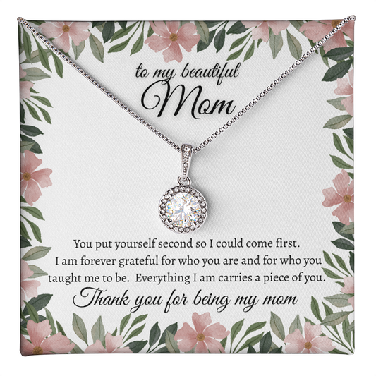 Forever Grateful Mom Necklace Meaningful Jewelry Gift Idea